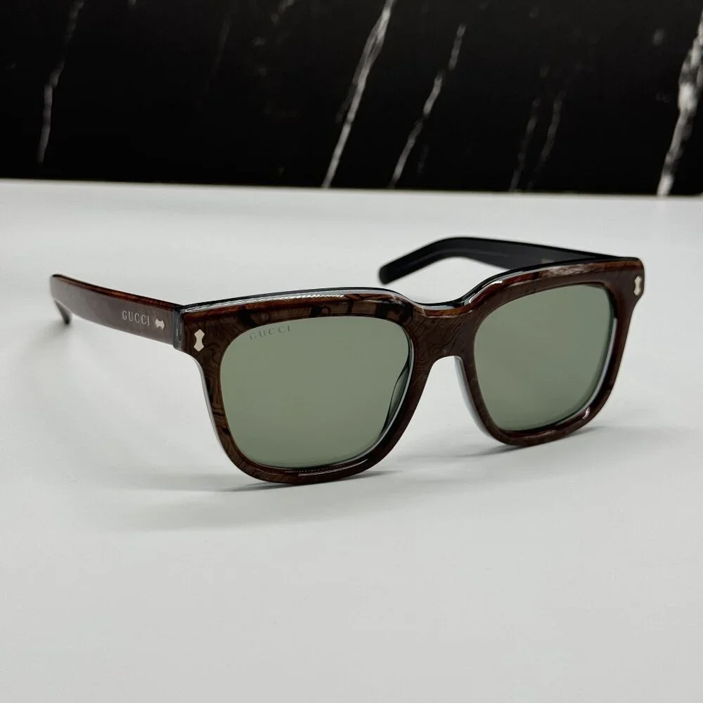 NEW GUCCI SUNGLASSES GG1523S 003 BROWN EYEWEAR
